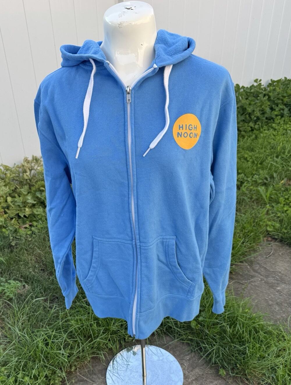 High Noon Vodka Jacket Full Zip Size Medium Blue